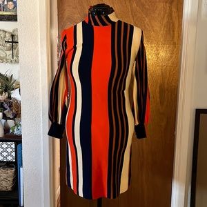 Vintage wool stripped dress